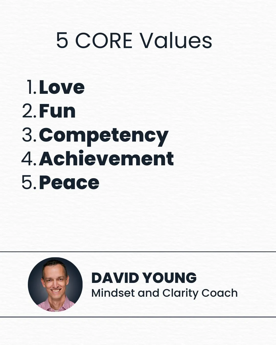 What are your subconscious core values?