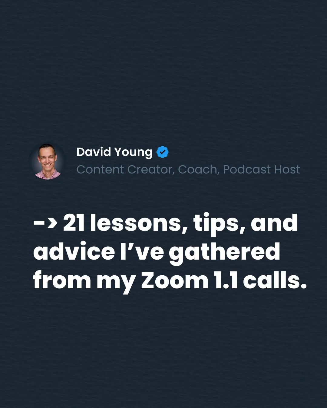 How my 30+ one-on-one Zoom calls can help you live better.