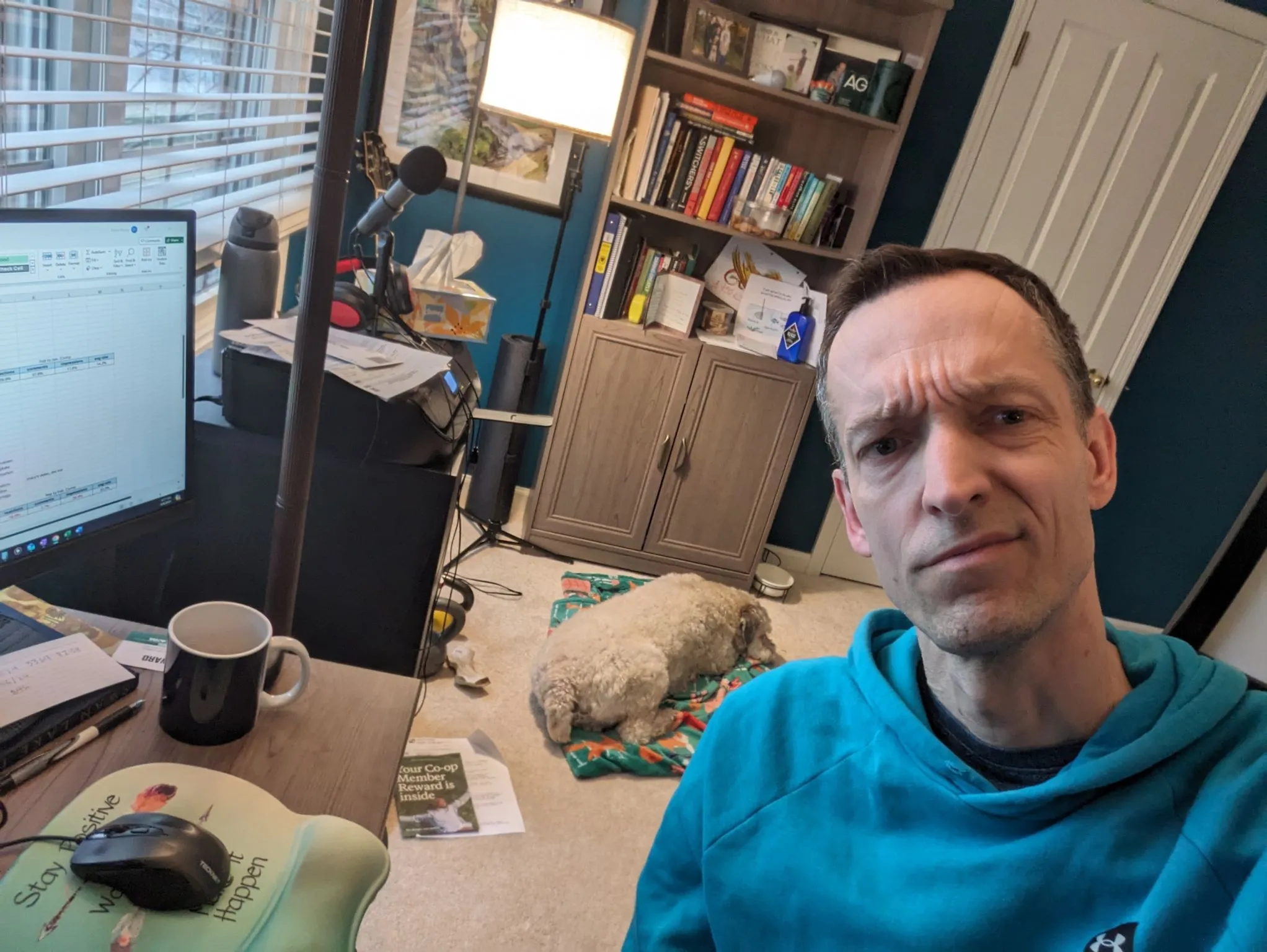 I did my normal post at 8:30 a.m