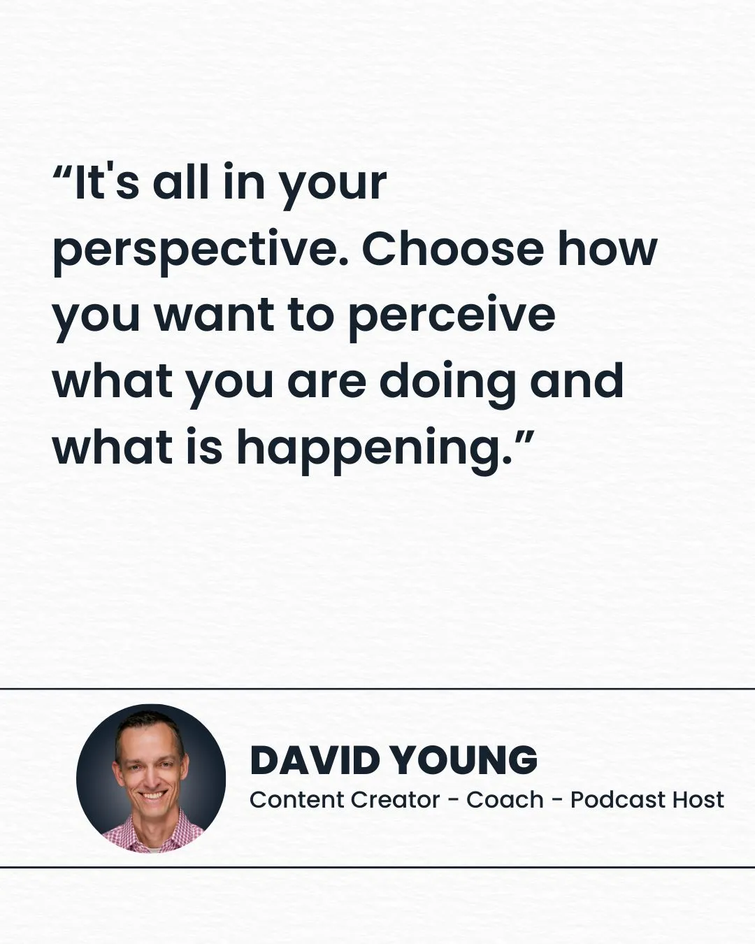 I should feel like a failure right now if I was only focused on results.